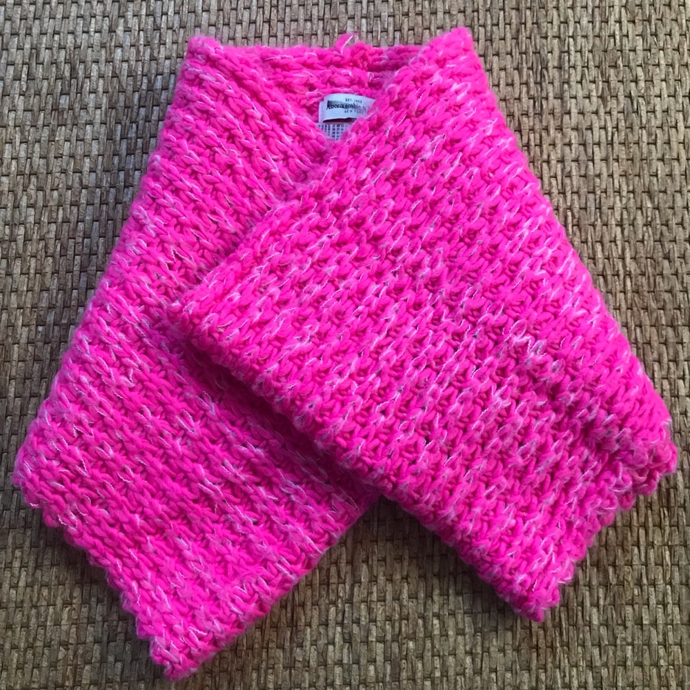 Abercrombie&fitch Infinity Hot Pink Scarf